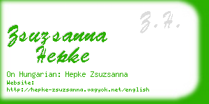 zsuzsanna hepke business card
